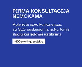 Google Ads reklama - Seo Lietuvos, užsienio projektams. Nemokama konsultacija - 1