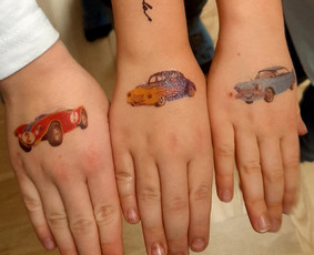 Laikinos tatuiruotės vaikams - Kalėdų Senelis ir Nykštukė - 2