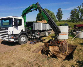 Fiskaro paslaugos su savivarčiu ir kranu(kaušu, žnyplėmis) - Statybinių atliekų išvežimas - 1 Statybinių atliekų išvežimas - Fiskaro paslaugos su savivarčiu ir kranu(kaušu, žnyplėmis) - 1