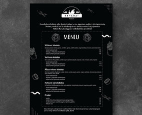 Kavinių ir restoranų meniu maketavimas - Grafikos dizainerė - 1