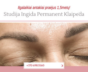 Antakių permanentinis makiažas - Ilgalaikis makiažas/&scaron;alinimas Klaipėda Ingida Permanent - 4