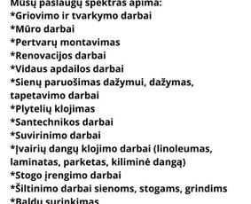 Statybos darbai - Profesionalūs statybos darbai. - 4