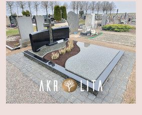 Nauja kapavietė Baltic Green ir Black Absolut granitas.
Skaldyto granito takai.
Šeduvos kap.