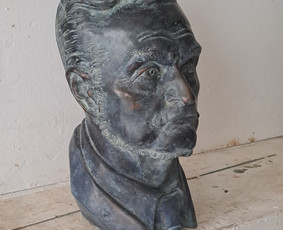 Portretas, bronza, h - 45 cm
