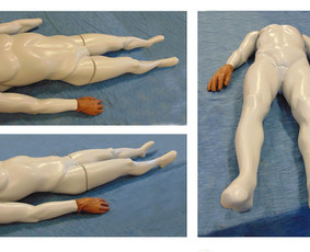 Manekenas kino gamybai. Glaistytas putplastis, ilgis - 180 cm.