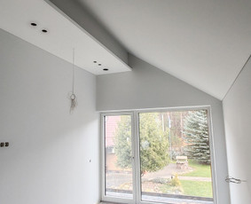 Vidaus apdailos darbai - Lubų dažymas - 4 Lubų dažymas - Vidaus apdailos darbai - 4