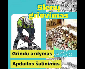 Griovimo darbai Klaipėdoje /sienų griovimas Klaipėda/ / Griovimo.lt / Darbų pavyzdys ID 3060448