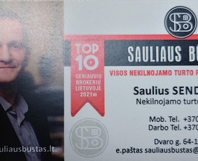 Nekilnojamo turto brokeris Šiauliuose ir Šiaulių apskrityje / Saulius Sendžikas / Darbų pavyzdys ID 3062832