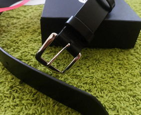 Natūralios odos juodas diržas