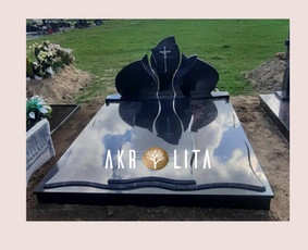 Nauja kapavietė Ind.Aurora ir Black Absolut granitas.