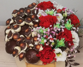 Valgomos puokštės - Gėlių pristatymas Alytuje - Balionų arka - 1