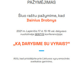 Mokymai, kursai, kalbos - Asmenybės tobulėjimo konsultantas - 4