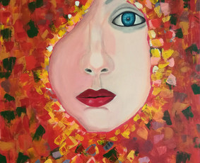 Kūrybinis darbas. 80x60cm. Akrilas, drobė. 2018m.