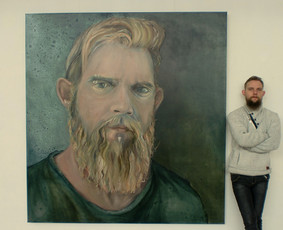 Autoportretas. Drobė, aliejus. 200x190cm. 2018m.