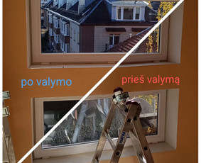 Langų, vitrinų valymas. Žolės pjovimas. - Langų valymas - 1 Langų valymas - Langų, vitrinų valymas. Žolės pjovimas. - 1