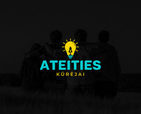 Ateities kūrėjai logotipas, renginiai ir vaikų stovyklos.
