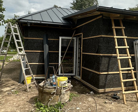 Rąstinių sienų šiltinimas - Šiltinam Fasadus! Atliekame mūro darbus! - 2