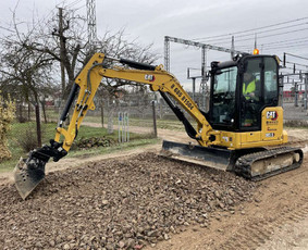 Mini ekskavatoriaus nuoma - Aikštelių, kelių įrengimas-griovimo darbai - 3