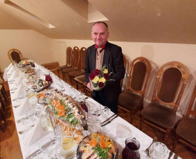 Vedėjas Arvydo Jaronskio iškilmės. Arvydas ir A5ko / ajaronskis7 / Darbų pavyzdys ID 3138981