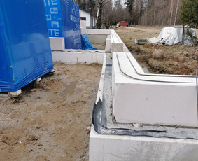 Pamatų įrengimas, liejimas. - Plokštuminiai pamatai - 1 Plokštuminiai pamatai - Pamatų įrengimas, liejimas. - 1