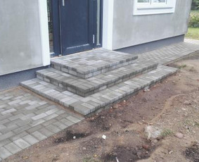 Trinkelių klojimas, bortų statymas - Laiptai iš trinkelių - 2 Laiptai iš trinkelių - Trinkelių klojimas, bortų statymas - 2