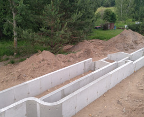 Atraminės sienelės - Pamatų įrengimas - 4