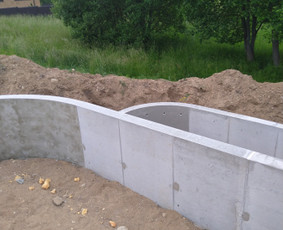 Pamatų įrengimas - Atraminės sienelės - 2 Atraminės sienelės - Pamatų įrengimas - 2