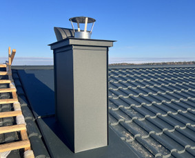 Skardinimo darbai,stogai,fasadai. - Kamino apskardinimas - 3 Kamino apskardinimas - Skardinimo darbai,stogai,fasadai. - 3