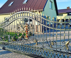 Brolių Kalvė - Kiemo vartai, gamyba - 1 Kiemo vartai, gamyba - Brolių Kalvė - 1