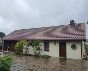 Senu stogu renovacija,nauju stogu konstrukciju surinkimas. / Nerijus Dapkus / Darbų pavyzdys ID 3157841
