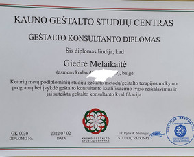 Individuali/ porų psichoterapija gyvai Kaune ir nuotoliu / Psichoterapija Giedrė Melaikaitė / Darbų pavyzdys ID 3160735