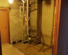 Vonios kapsulės griovimas - Konstrukcijų betonavimo , griovimo, rekonstravimo darbai. - 2