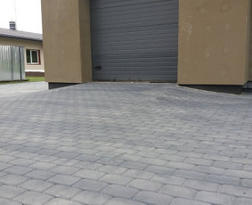 Trinkelių klojimas Kauno - Marijampolės apskrityse / Trinkelių klojimas / Darbų pavyzdys ID 3165297