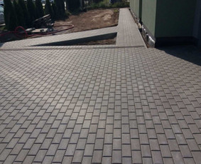 Trinkelių klojimas Kauno - Marijampolės apskrityse / Trinkelių klojimas / Darbų pavyzdys ID 3165301