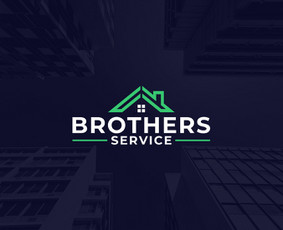 Brothers Service logotipas, nekilnojamas turtas.