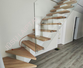 Laiptai, karkasai, laiptasijos, turėklai, pakopos, palangės / Jūsų laiptai / Darbų pavyzdys ID 3168561
