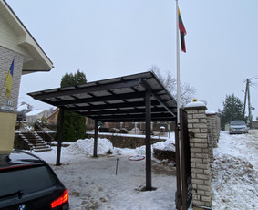Saulės elektrinių montavimas, automobilių stoginės (Carport) / MB Sinova LT / Darbų pavyzdys ID 3169849