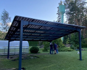 Saulės elektrinių montavimas, automobilių stoginės (Carport) / MB Sinova LT / Darbų pavyzdys ID 3169885