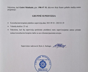 Individuali/ porų psichoterapija gyvai Kaune ir nuotoliu / Psichoterapija Giedrė Melaikaitė / Darbų pavyzdys ID 3173157