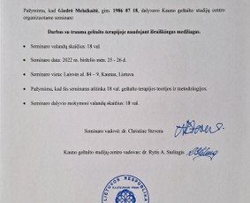 Individuali/ porų psichoterapija gyvai Kaune ir nuotoliu / Psichoterapija Giedrė Melaikaitė / Darbų pavyzdys ID 3173161