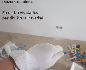 Elektros ir silpnų srovių montavimo darbai - Elektros instaliacija - 3 Elektros instaliacija - Elektros ir silpnų srovių montavimo darbai - 3