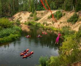 Vaikščiojimo virve užimtumas ir pasirodymai / Slackline Lietuva / Darbų pavyzdys ID 3173545