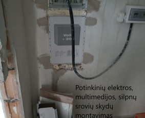 Elektros ir silpnų srovių montavimo darbai / MB Tropnita / Darbų pavyzdys ID 3173705