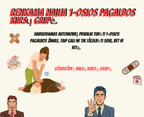 Pirmosios pagalbos kursai - Vairavimo kursai, kur mokytojas tampa partneriu kelyje - 1