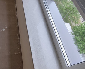 Mechanizuotas glaistymas-dažymas, vidaus apdaila - Palangių montavimas - 1 Palangių montavimas - Mechanizuotas glaistymas-dažymas, vidaus apdaila - 1