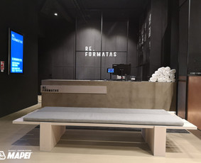 ULTRATOP LOFT danga panaudota baldinių elemetų apdailai. Sporto klubas „ReFormatas“ Vilniuje.
http://www.velvemst.lt/uploads/Brochure_Ultratop_Loft_LT_web.pdf
