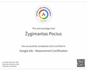 Meta Ads, Google Ads, Socialinių tinklų administravimas / Žygimantas Pocius / Darbų pavyzdys ID 3183525