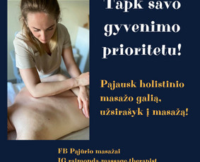 Pajauskite malonumą būti savo kūne! / Raimonda Masažo meistrė / Darbų pavyzdys ID 3187775