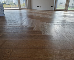 Vinilinės grindys, klojimas - Grindų montavimas islyginamojo sluoksnio pylimas - 4