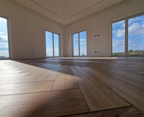 Pramoninių grindų klojimas - Grindų montavimas islyginamojo sluoksnio pylimas - 2